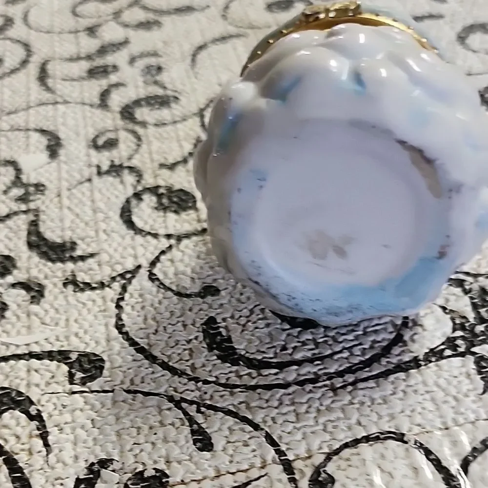 Porcelain Angel Trinket Box/ Candle